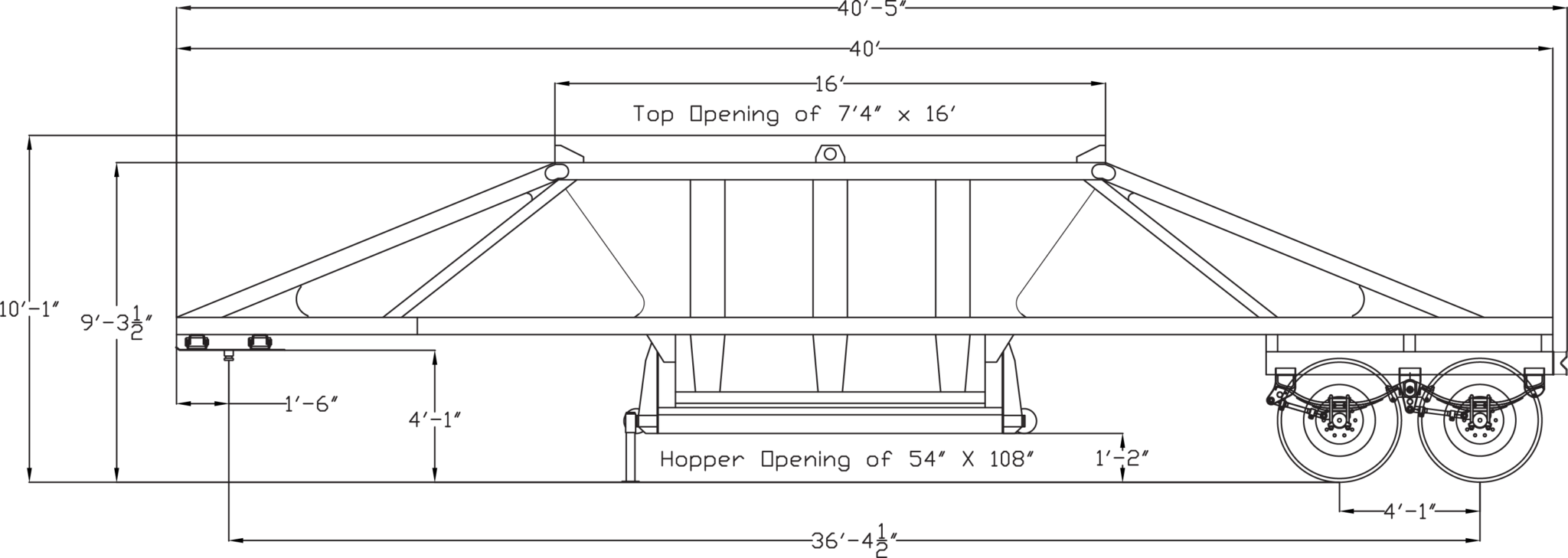 Bottom Dumps | Construction Trailer Specialists